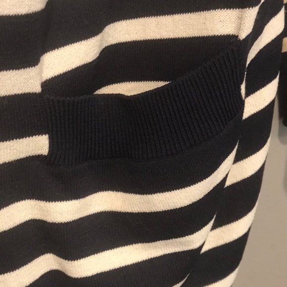 Blue and white striped, never used, light cardigan - Picture 2 of 2